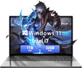 2025 Latest 15.6'' Windows 11 Laptop Computer, Intel Core I7-6500U Laptop 32GB DDR4 1TB SSD, FHD 1080P Display & Backlit Keyboard, Fingerprint, Webcam, Mini-Hdmi, Wifi 5, Bluetooth, Study, Business