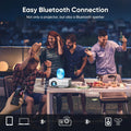 【Netflix Officially】 Smart Projector with Wifi and Bluetooth, Mini Movie Projector with Apps Built-In, 1080P Outdoor Projector for Phone/Pc/Hdmi/Usb, Two-Way Bluetooth, 50% Zoom