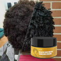 GZE Black Castor Oil Curling Cream - Curl Enhancer & Frizz Control for Curly Hair, Defines Curls Styling Cream 3.53Oz