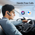 Bluetooth Headset Wireless Earpiece HD Hands Free Headphones with Microphone Lightweight Single Ear Earphones with Mute for Iphone Samsung Android Cell Phone PC Laptop TV Work Office Driving Business
