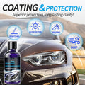 Car Headlight Restoration Kit - Professional Oxidation Sand Remover to Get Rid of Yellowing, Cloudiness, Scratches & Stains & UV Protection Clarity Coating Fluid – 1Oz/30Ml