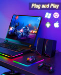 Computer Speakers, USB/USB-C Powered PC Speakers with Loud Stereo Sound, Headphone-In for Desktop, Imac, Macbook, Laptop, Monitor (USB-C to USB Adapter Included)