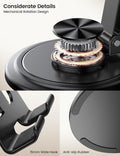 Adjustable Phone Stand for Desk - 360 Rotating Foldable Cell Phone Holder Desktop Portable Cellphone Stand, Office Desk Accessories for Iphone 16 15 14 13 Pro Max, 4-10” Smartphones, Ipad
