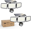 Solar Powered Security Light – 3 Head Motion Sensor Floodlight