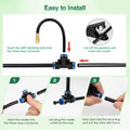 39FT Garden Mister System, Automatic Garden Watering System with 360-Degree Bending Dropper Atomizing Copper Nozzle, Drip Irrigation System for Garden, Greenhouse, Yard, Lawn, Plant (12 Spray Nozzles)
