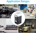 Mini USB Refrigerator Cooler Beverage Drink Cans Refrigerator and Heater for Office Desktop Hotel Home Car (Black)