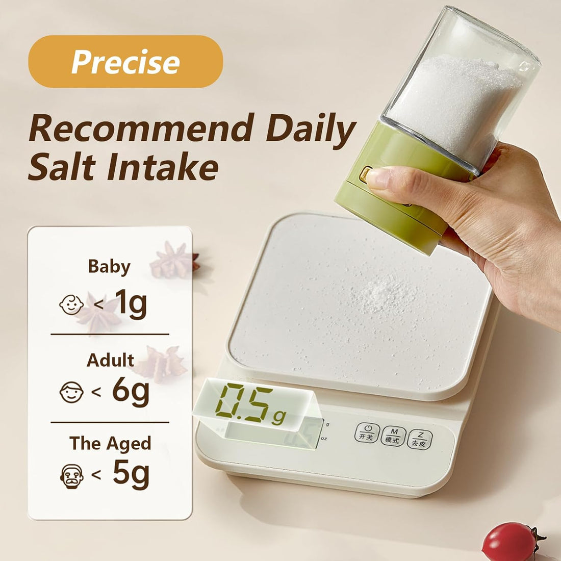 2PCS Salt and Pepper Shakers Set, 