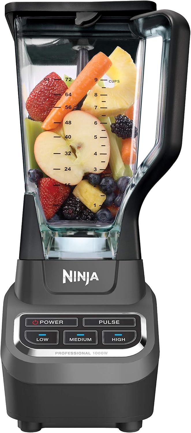 BL660 Professional Compact Smoothie & Food Processing Blender, 1100-Watts, 3 Functions -For Frozen Drinks, Smoothies, Sauces, & More, 72-Oz.* Pitcher, (2) 16-Oz. To-Go Cups & Spout Lids, Gray