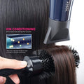 Professional 2200W Ionic Ceramic Hair Dryer | Fast Drying Salon Quality Blow Dryer with Nozzle Attachments for Smooth Shine and Silky Hair | Extra Long Cord and Faster Drying Time