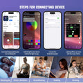 BKDRL Bluetooth Speaker Wireless Charger with Portable Small Mini Speaker,Wireless Atmosphere Lamp,Multifunctional RGB Night Light Alarm Clock & Charging Station,App Control (Black) (-803)