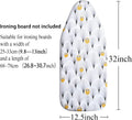 Small Ironing Board Cover Scorch Resistant, Cotton Table Top Ironing Cover with Padding Heat Reflective Heavy Duty Pad (Owl, 12.5
