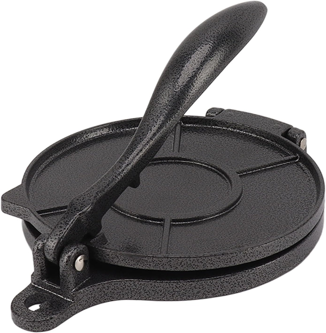 Tortilla Press, Aluminum Alloy Manual Tortilla Maker Quesadilla Maker Pataconera Maker Rotis Press Quesadilla Press for Pizza Pie Patty Making (16Cm Black)