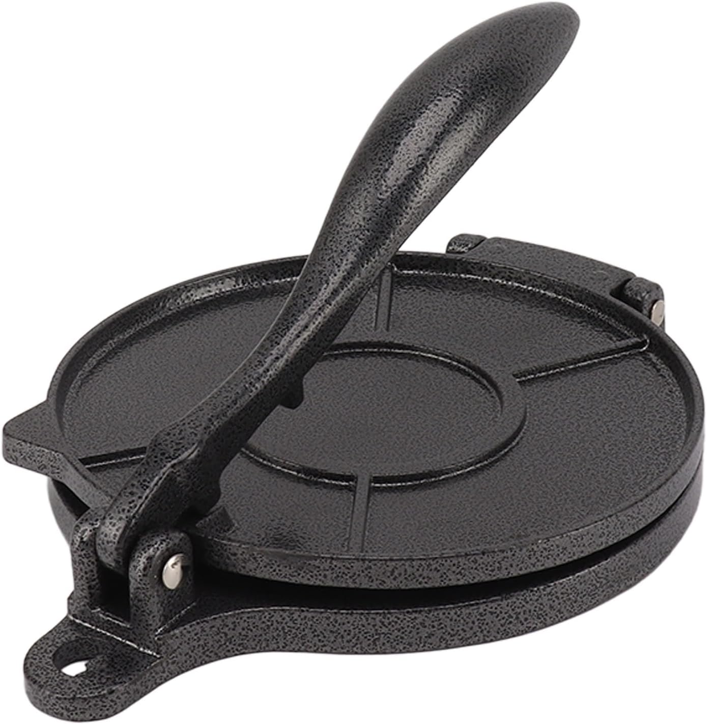 Tortilla Press, Aluminum Alloy Manual Tortilla Maker Quesadilla Maker Pataconera Maker Rotis Press Quesadilla Press for Pizza Pie Patty Making (16Cm Black)