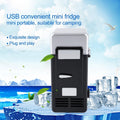 Mini USB Refrigerator Cooler Beverage Drink Cans Refrigerator and Heater for Office Desktop Hotel Home Car (Black)