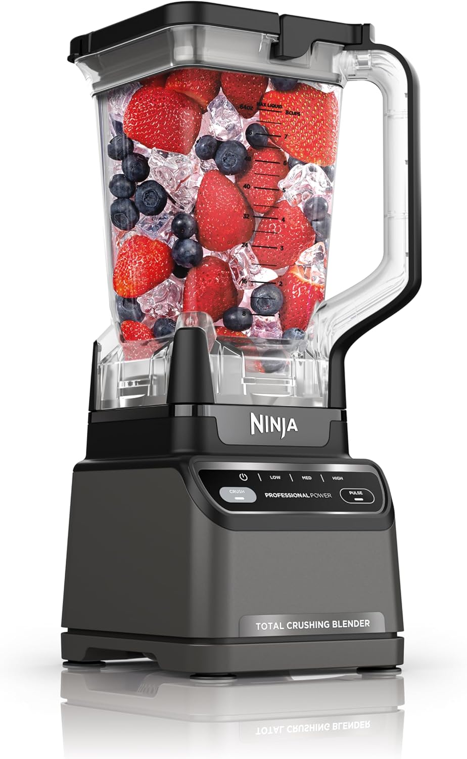 BL660 Professional Compact Smoothie & Food Processing Blender, 1100-Watts, 3 Functions -For Frozen Drinks, Smoothies, Sauces, & More, 72-Oz.* Pitcher, (2) 16-Oz. To-Go Cups & Spout Lids, Gray