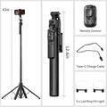 Auto Face Tracking Selfie Stick Tripod for Iphone with Light,360 Rotation That Follows Your Movement,63