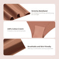 Seamless Underwear for Women High Waisted Underwear for Women Cooling Ice Silk No Show Panties 5 Pack