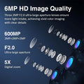 Triple Lens Wifi PTZ Security Camera, Three Cameras in One, Side Cameras with Adjustable All-Angle Arm, 2K 360° View No Blind Spot, Auto Tracking, Spotlight, 2 Way Audio