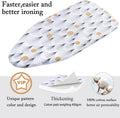 Small Ironing Board Cover Scorch Resistant, Cotton Table Top Ironing Cover with Padding Heat Reflective Heavy Duty Pad (Owl, 12.5