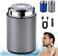 Unisex Mini Portable Electric Shaver, USB C Rechargeable Waterproof Electric Razor Trimmer for Face, Leg, Armpit, Chest and Body Hair (Blue)