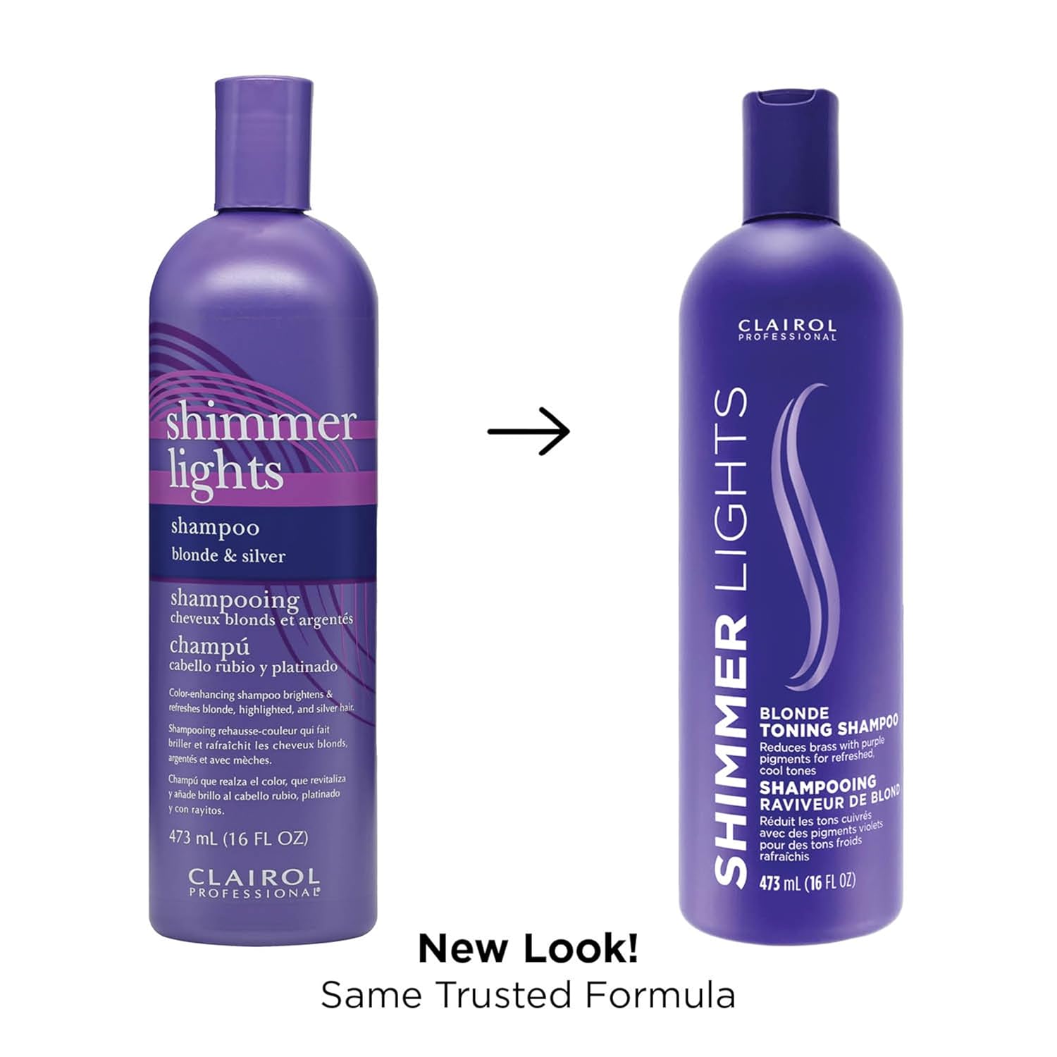 Shimmer Lights Purple Shampoo | Neutralizes Brass & Yellow Tones | for Blonde, Silver, Gray & Highlighted Hair