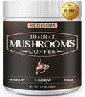 10 in 1 Mushrooms Coffee, Instant Mushroom Coffee Powder with Lion'S Mane, Cordyceps, Reishi, Shiitake, Turkey Tail, King Trumpet, for Focus, Energy, Immunity, 180G, 60 Servings