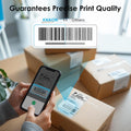 Shipping Thermal Label Printer, 4X6 Portable Label Printer, Bluetooth Label Maker for Small Business, Support Iphone,Android,Windows,Mac,Chromebook,Works with USPS, Ebay,Shopify&More, White