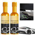 2PCS Catalytic Converter Cleaner Auto Parts Engine,  Exhaust System Pipe Carbon Removal Cleaner Treatment Additive Oil, Fuel System Treatment Oil Additive for Gas and Diesel Car