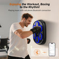 Upgraded Large Size Music Boxing Machine for Kids & Adults, Smart Bluetooth Boxing Machine Wall Mounted with LED, 9 Modes & 9 Speeds, Punching Workout Machine with Boxing Gloves