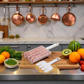 White Triple Meatball Maker, None-Stick Meatball Maker Melon Ballers, Meat Ball Scoop with Cutting Spade Ball Maker,Fruit and Vegetable Tools Creative Kitchen