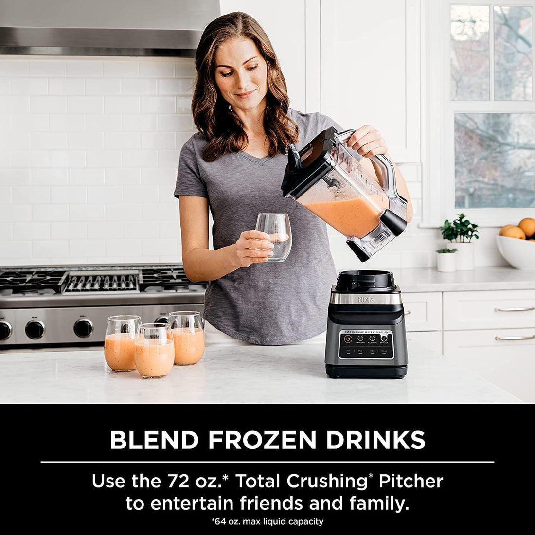 BN751 Professional plus DUO Blender, 1400 Peak Watts, 3 Auto-Iq Programs for Smoothies, Frozen Drinks & Nutrient Extractions, 72-Oz. Total Crushing Pitcher & (2) 24 Oz. To-Go Cups, Black