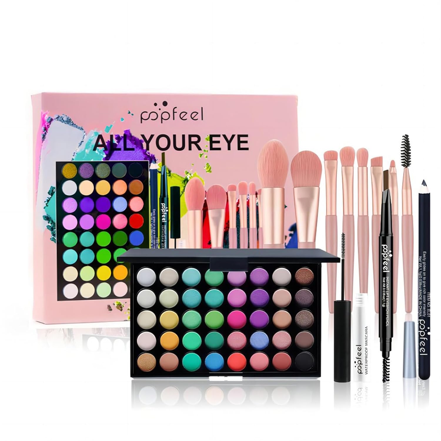 99 Colors Eyeshadow Palette, Rainbow Colors Makeup Eyeshadow Palette, Professional High Pigmented Matte Glitter Makeup Pallet, Waterproof Long Lasting Colorful Eye Shadow Powder