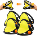 Toss and Catch Ball Game: 2Pcs Throw Catch Ball Game - Pop Pass Catch Ball Game with 4 Balls for Outdoor Yard Games Beach Pool Toys (2 Paddles 4 Balls)
