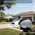 2.4G/5G Wifi Cameras for Home Security with Double Solar Panels, 2K Solar Security Cameras Wireless Outdoor, Color Night Vision , 2-Way Talk, Spotlight, Siren,Ip66, Cloud/Sd, AI Detection, W/Alexa