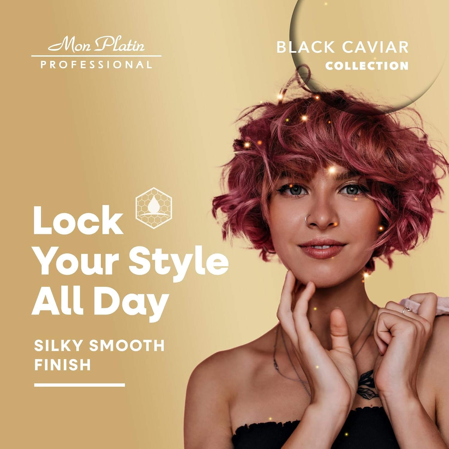 Black Caviar Luxurious Nourishing Styling Cream for Smooth & Shiny Hair, Ultimate Hair Care with Silk Protein & Antioxidant Herbal Essences 400Ml