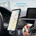 Magnetic Phone Holder for Car,  [2 Pack] Universal Air Vent Magnetic Phone Mount for Car, Car Phone Holder Mount for Cell Phones and Mini Tablets with 4 Metal Plates