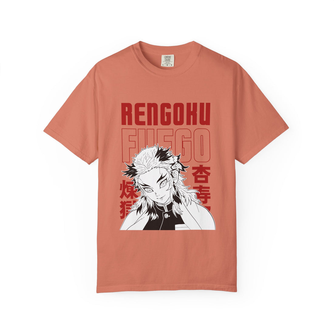 Rengoku Flame Hashira T-shirt, Anime Fan Tee, Unisex Graphic Shirt, Cosplay Merchandise, Gift for Otaku, Casual Wear