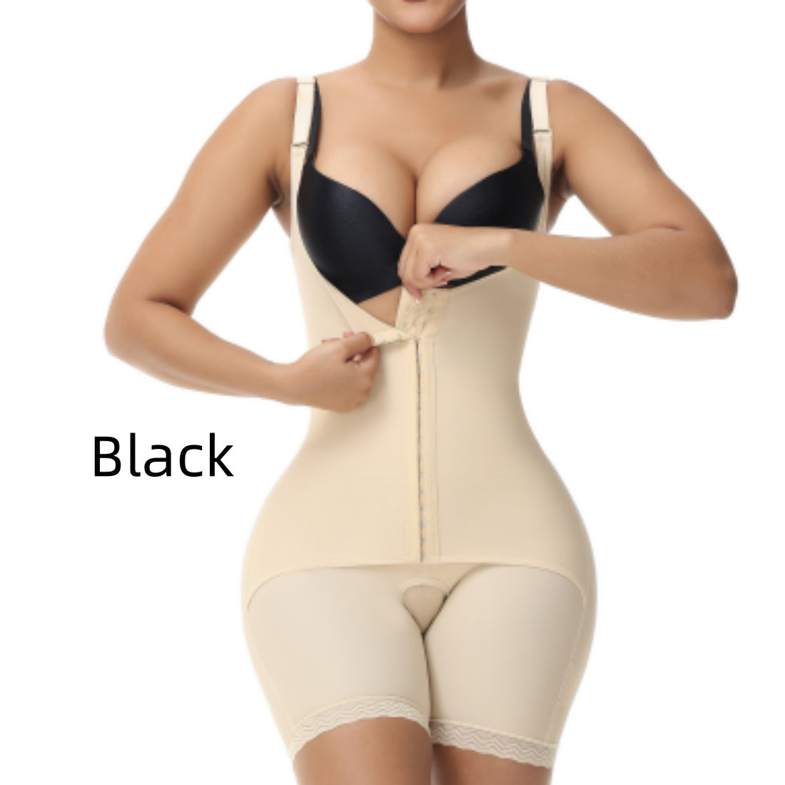 Women's One-Piece Body Shaper – Seamless Tummy Control Shapewear Bodysuit