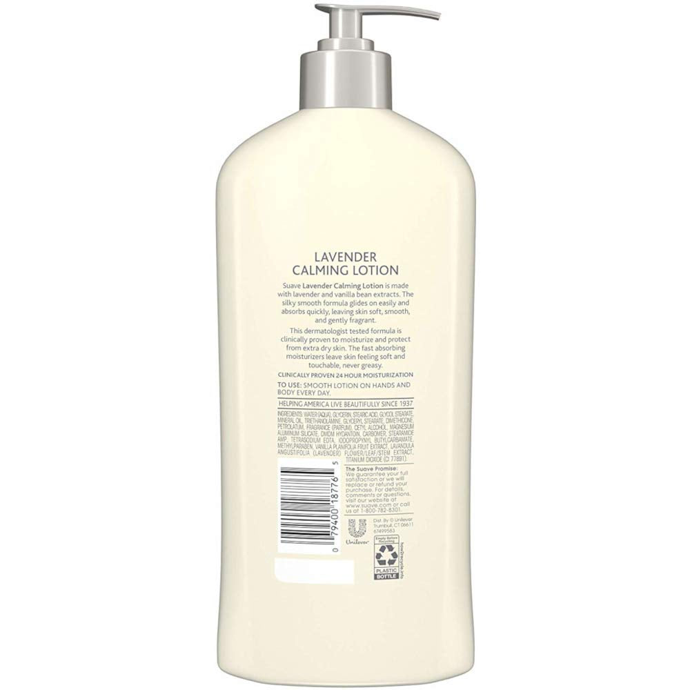 Suave Skin Lotion 18 Ounce Pump Lavender Vanilla 18 Ounce Pump (532Ml) (6 Pack)