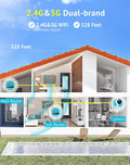 4MP 2K Cameras for Home Security Indoor, 5G& 2.4Ghz Home Security Camera for Baby/Elder/Pet/Nanny,Baby Cam Starlight Sensor Color Night Vision,Us Cloud Service,Works with Alexa Ios & Android