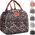 Lunch Bag for Women & Men, Adult Insulated Leakproof Lunch Box Bags with Large Capacity, Cooler Tote Bag for Work/Travel/Office/Outdoor (Black)