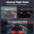 3 Channel 4K Dash Cam with 5Ghz Wifi & APP Control, 4K/2.5K+1080P+1080P Front inside and Rear, Triple Dash Camera with 64GB Card, G-Sensor, 24 Hours Parking Mode, Loop Recording, Night Vision