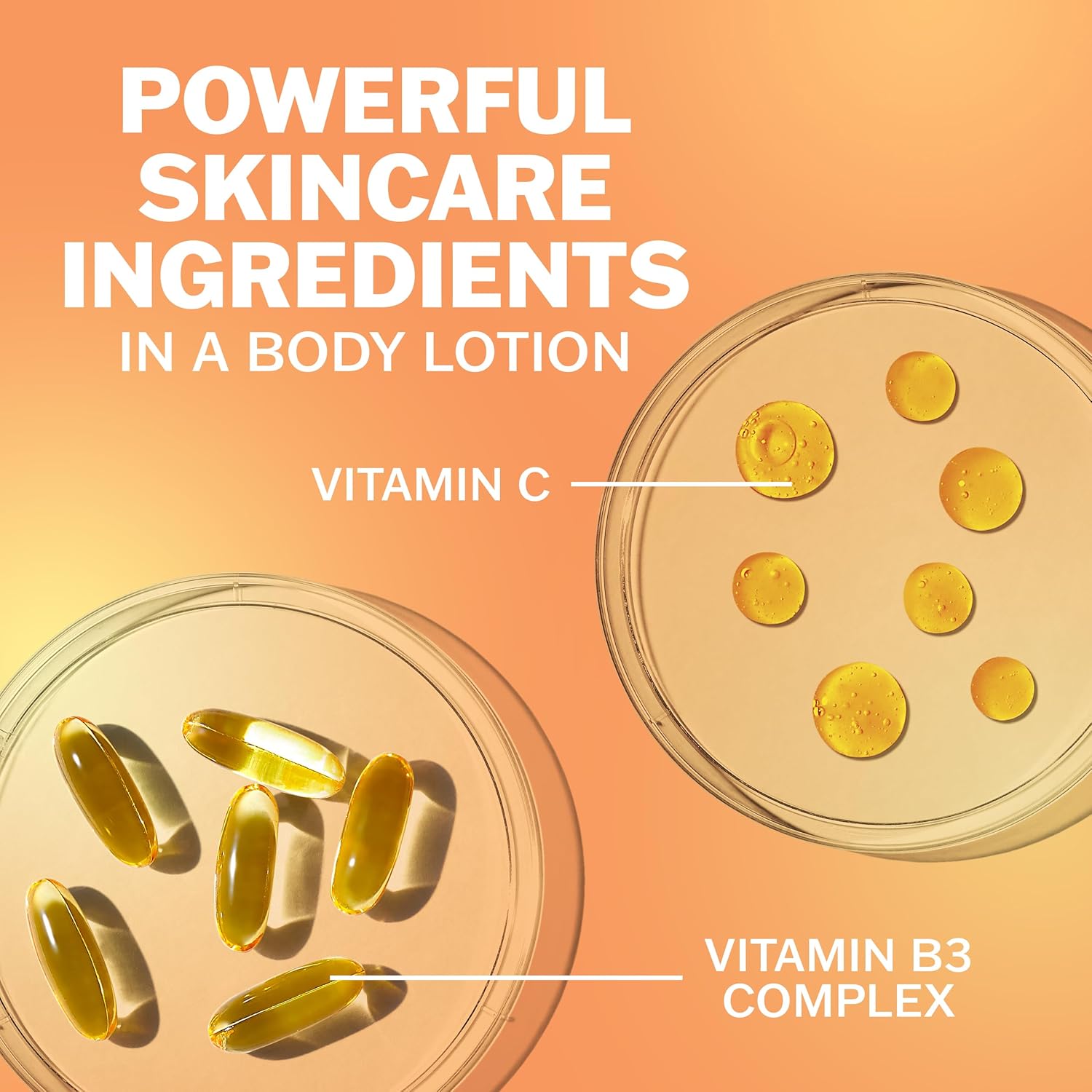 Body Lotion for Women, Brightening with Vitamin C Serum, Visibly Bright & Radiant Skin, 24Hr Moisture & Hydration, Fast Absorbing Formula, Vitamin B3 Complex, for All Skin Types, 17 Fl Oz