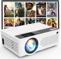Mini Projector, Upgraded Bluetooth Projector with Screen, 1080P Full HD Portable Projector, Movie Projector Compatible with TV Stick Smartphone/Hdmi/Usb, Indoor & Outdoor Use
