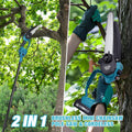 21V Cordless 2-In-1 Pole Saw & Mini Chainsaw Combo, 8″& 6″ Guide Bar Chains, Battery Powered Tree Trimmer, Protective Handle, Auto-Oil System, Includes Case & Safety Kit (2-In-1 Pole Saw)