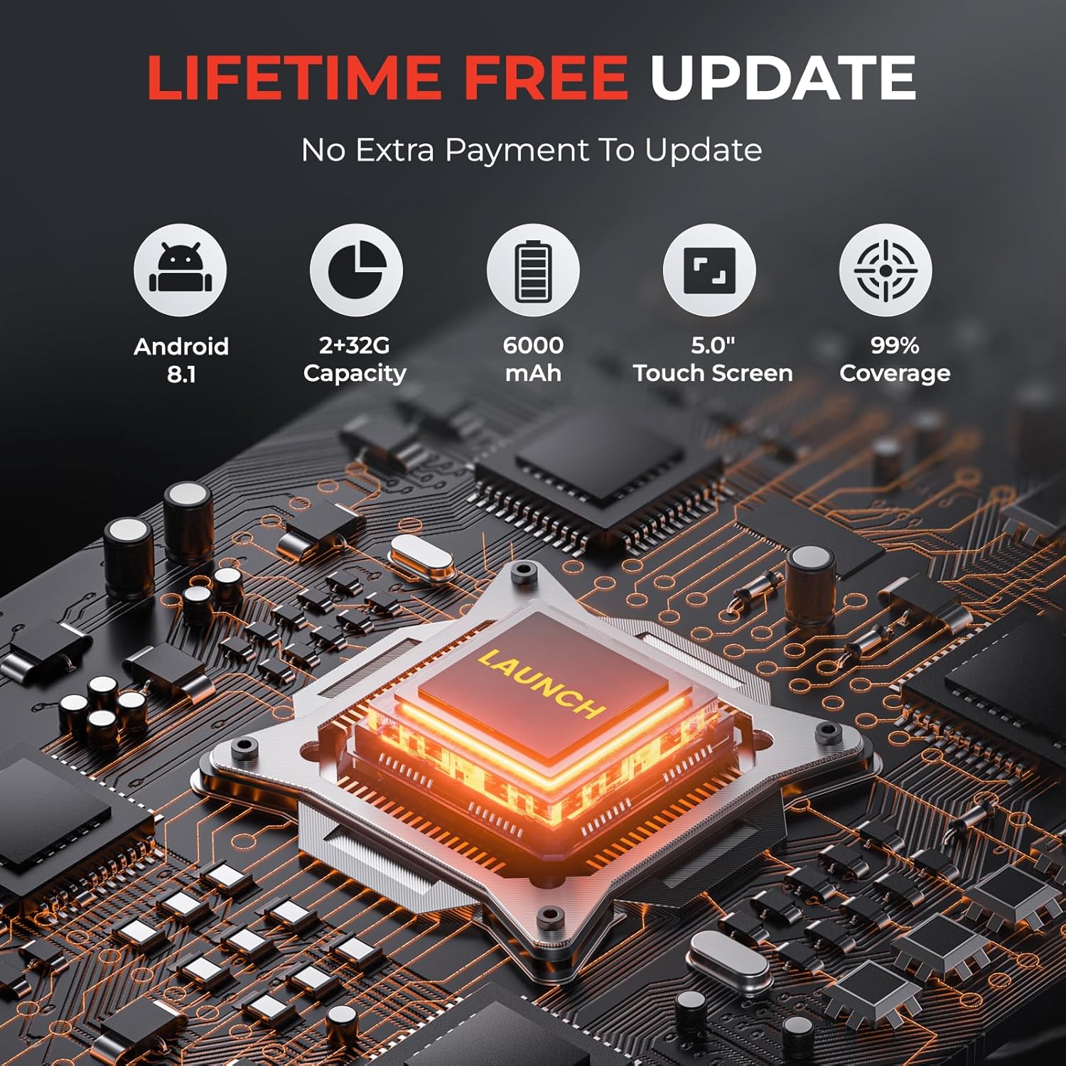 CRP123I V2.0 Elite OBD2 Scanner Diagnostic Tool, 2025 New Code Reader for Cars and Trucks, Engine ABS SRS Transmission Car Scanner, Lifetime Free Update, Oil/Epb/Dpf/Sas/Bms Throttle Relearn