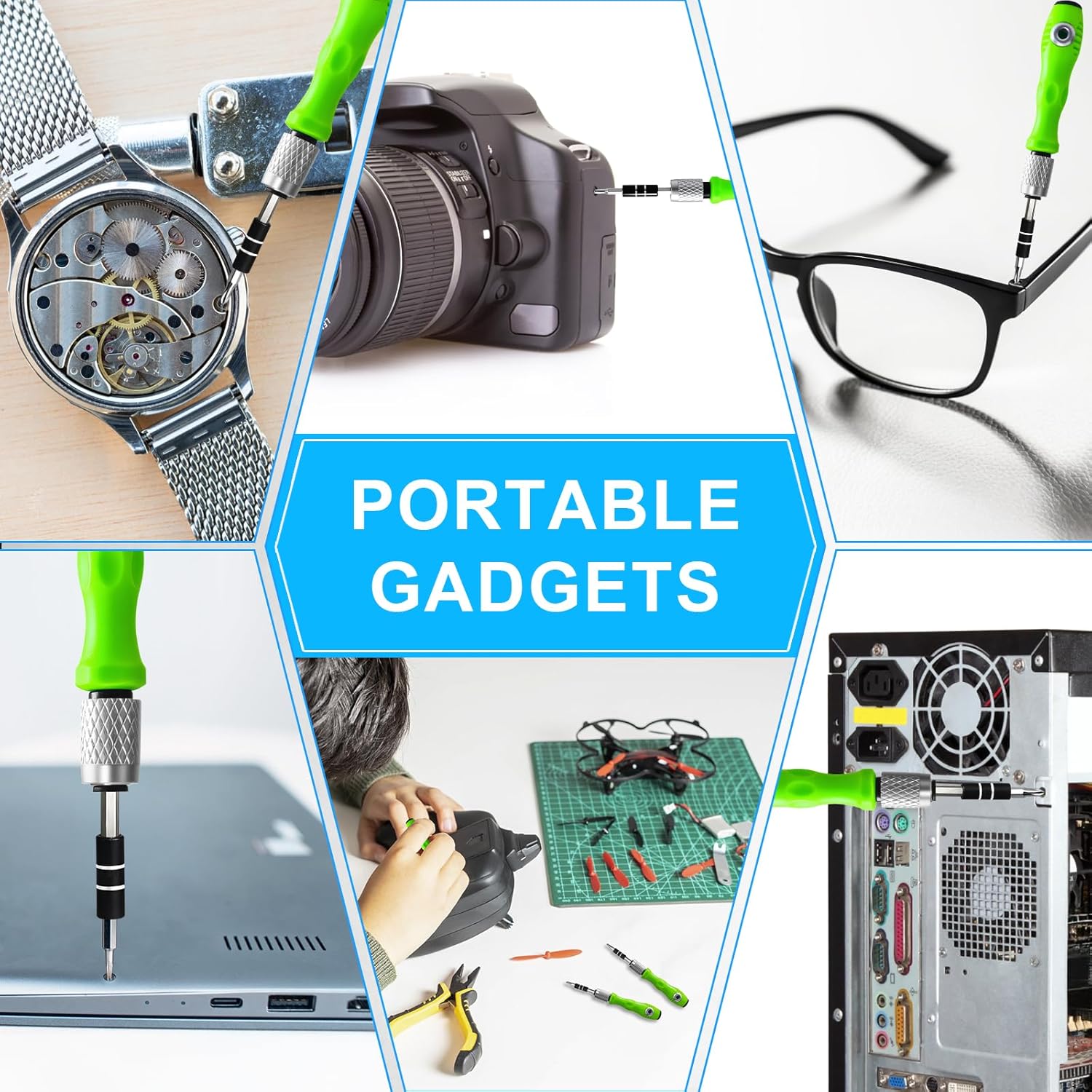 32 in 1 Small Precision Screwdriver Set,  Tiny Magnetic Screwdriver Sets, Professional Repair Tool Kit for Glasses, Watches, Laptop, Electronics, Toys, Jewelry, Computers