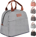 Lunch Bag for Women & Men, Adult Insulated Leakproof Lunch Box Bags with Large Capacity, Cooler Tote Bag for Work/Travel/Office/Outdoor (Black)
