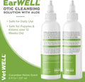 Ear Cleaner for Dogs and Cats - Otic Rinse for Infections and Controlling Ear Infections and Odor in Pets - 8 Oz (Cucumber Melon)