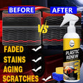 Plastic Restorer for Car, Non-Greasy Formula Special for Dashboard, Center Consoles, Door Panels Back to Black Renewal Coating Spray - 7Oz/200Ml